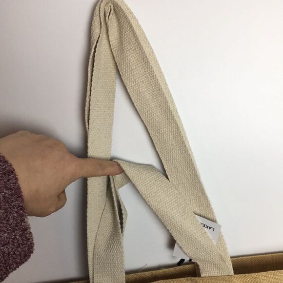 Lakeland Large Jute Tote Happiness is Homemade- Eco-Friendly two strap handles - Picture 8 of 16